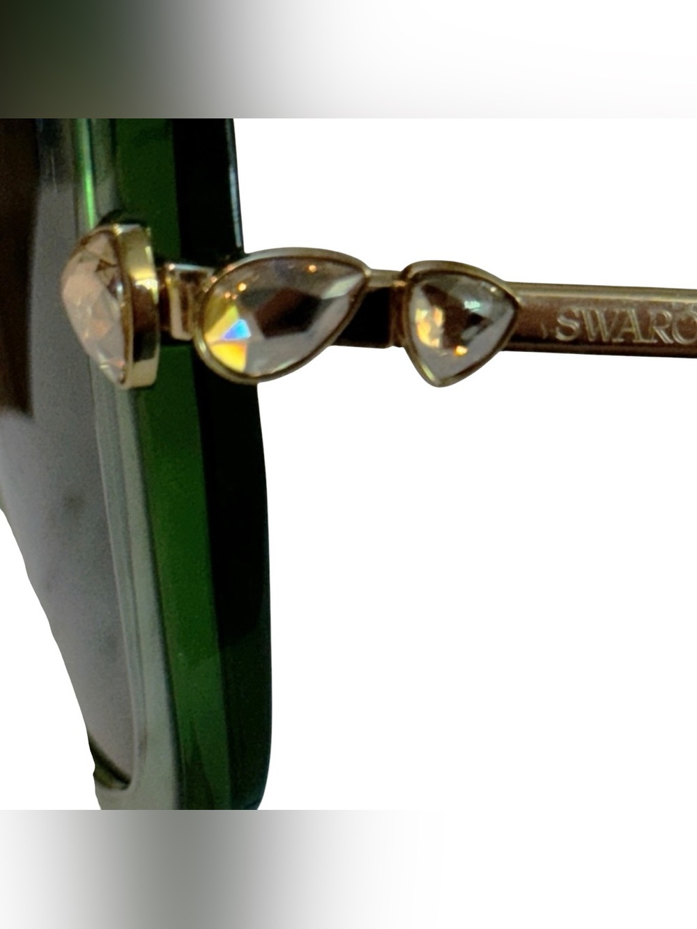 Swarovski Emerald Sunglasses with Sunny Yellow Case - Picture 4 of 5